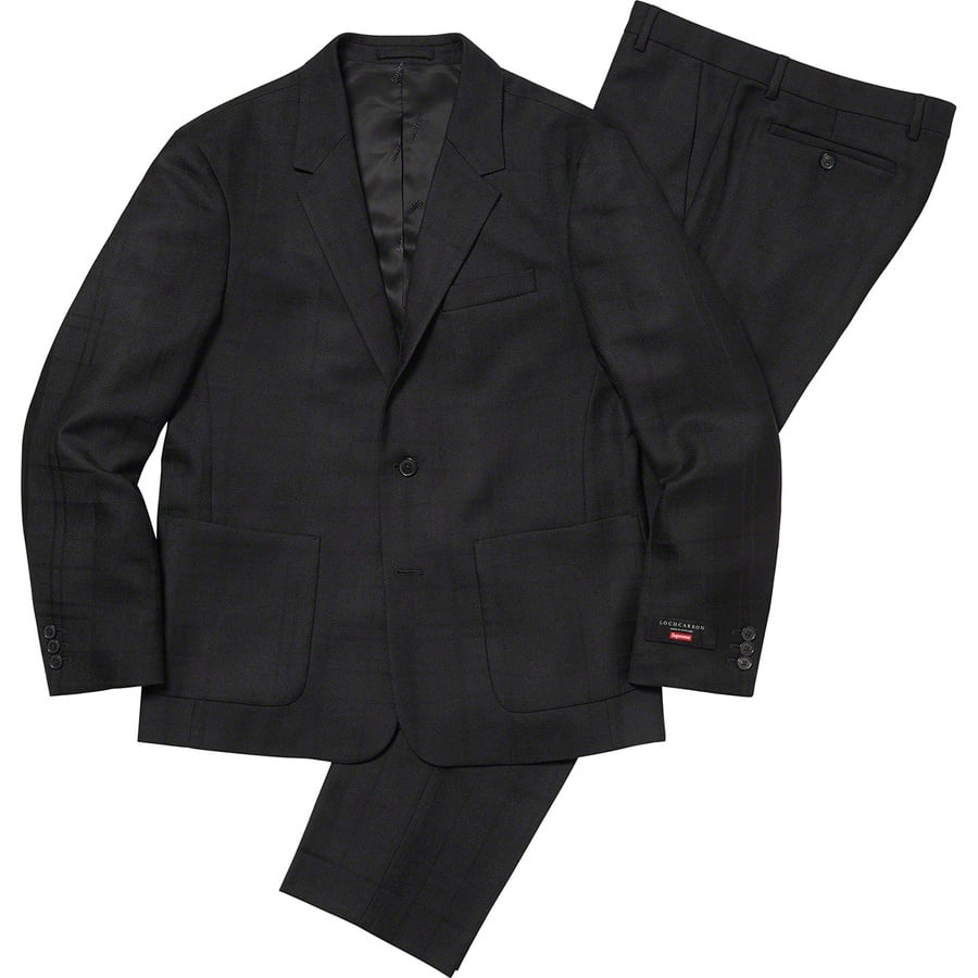 Details on Tartan Wool Suit Black from spring summer
                                                    2022 (Price is $598)