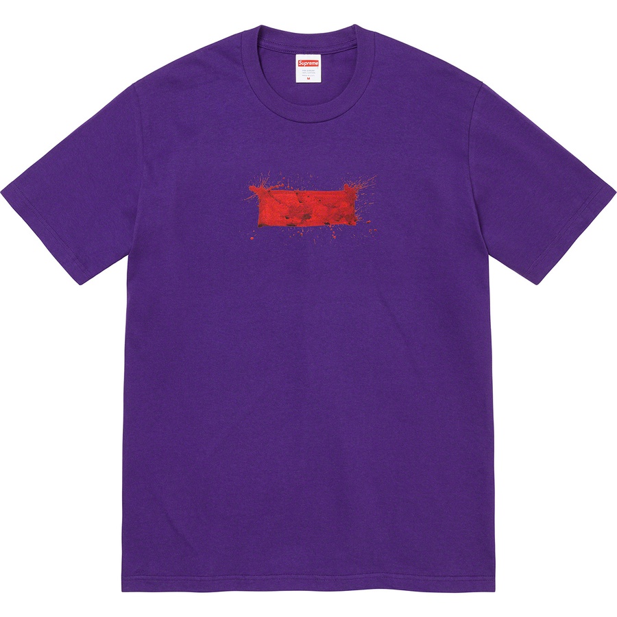 Details on Ralph Steadman Box Logo Tee Purple from spring summer 2022 (Price is $44)