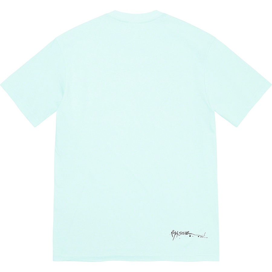 Details on Ralph Steadman Box Logo Tee Pale Blue from spring summer
                                                    2022 (Price is $44)