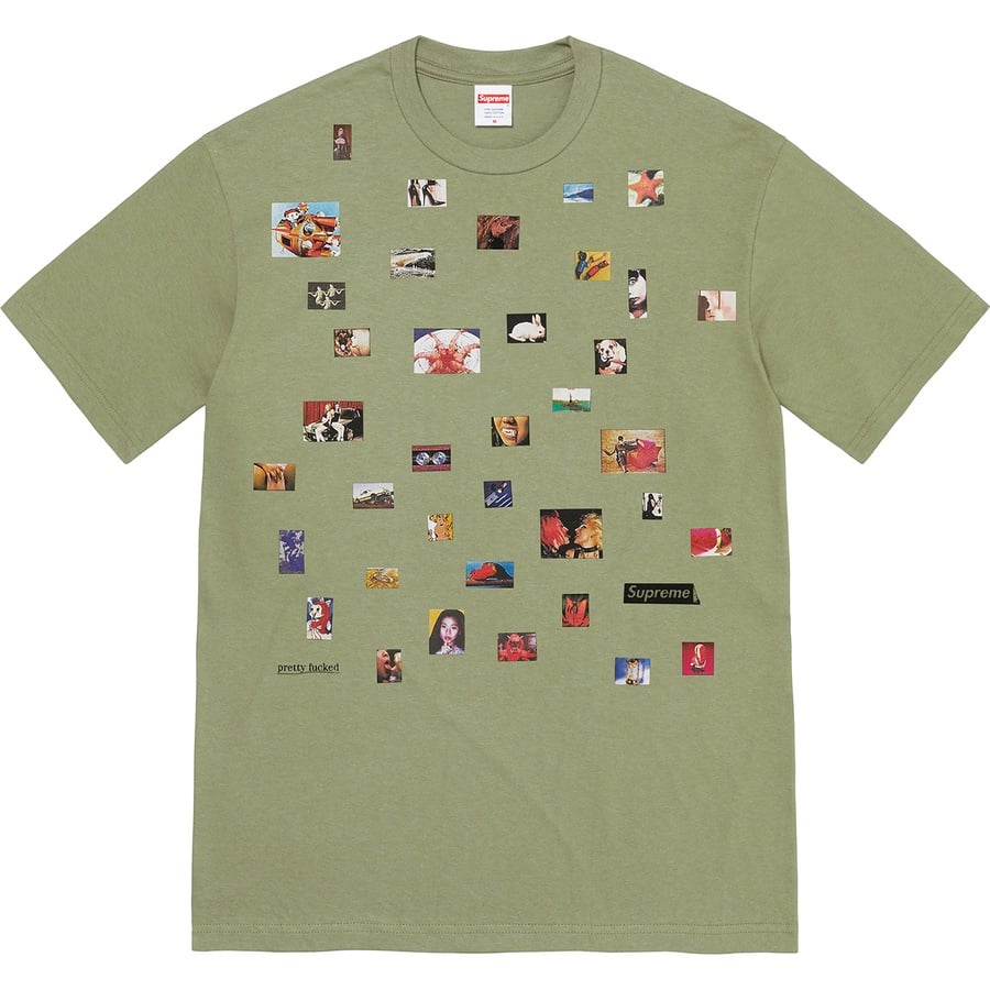 Details on Pretty Fucked Tee Light Olive from spring summer
                                                    2022 (Price is $40)