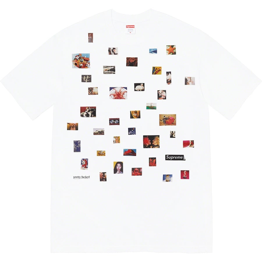 Details on Pretty Fucked Tee White from spring summer 2022 (Price is $40)