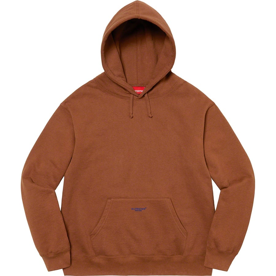 Details on Micro Logo Hooded Sweatshirt Brown from spring summer 2022 (Price is $158)