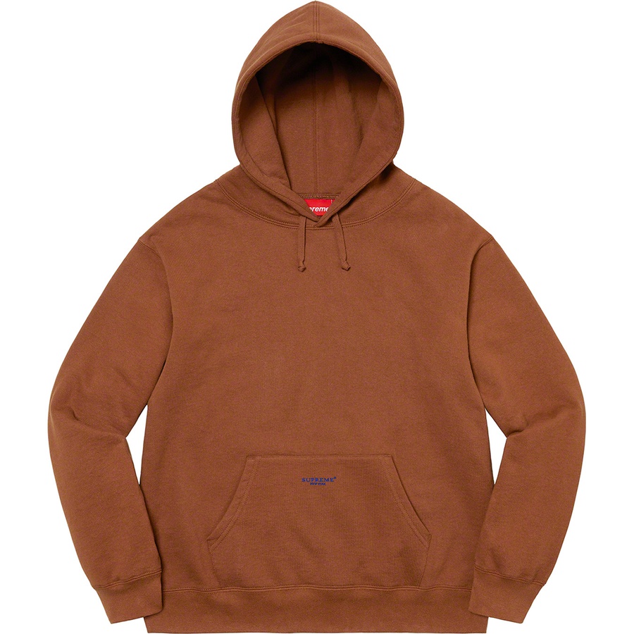 Details on Micro Logo Hooded Sweatshirt Brown from spring summer
                                                    2022 (Price is $158)