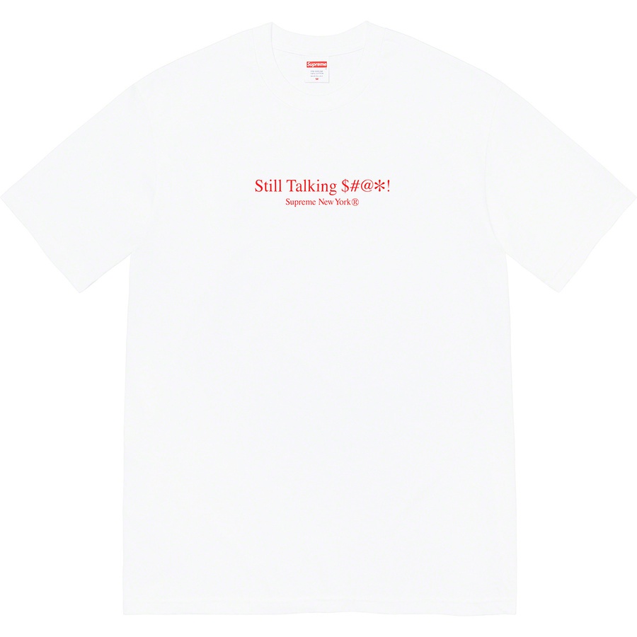 Details on Still Talking Tee White from spring summer 2022 (Price is $40)