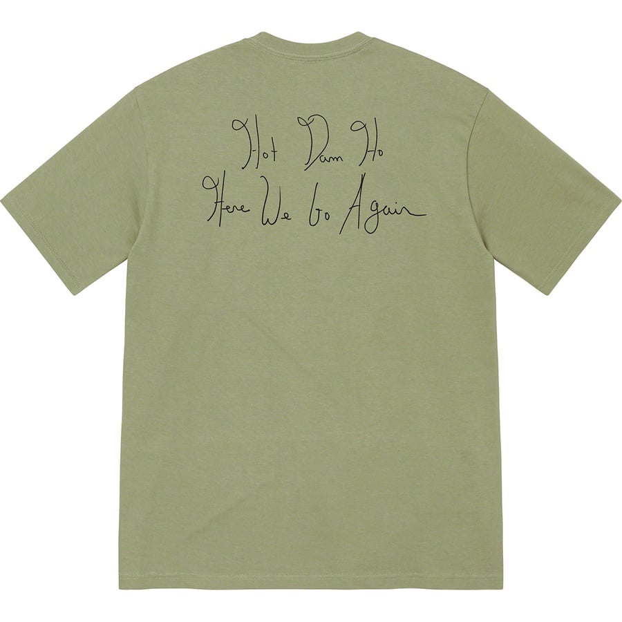 Details on Lil Kim Tee Light Olive from spring summer
                                                    2022 (Price is $48)