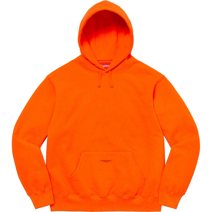Details on Micro Logo Hooded Sweatshirt Dark Orange from spring summer 2022 (Price is $158)
