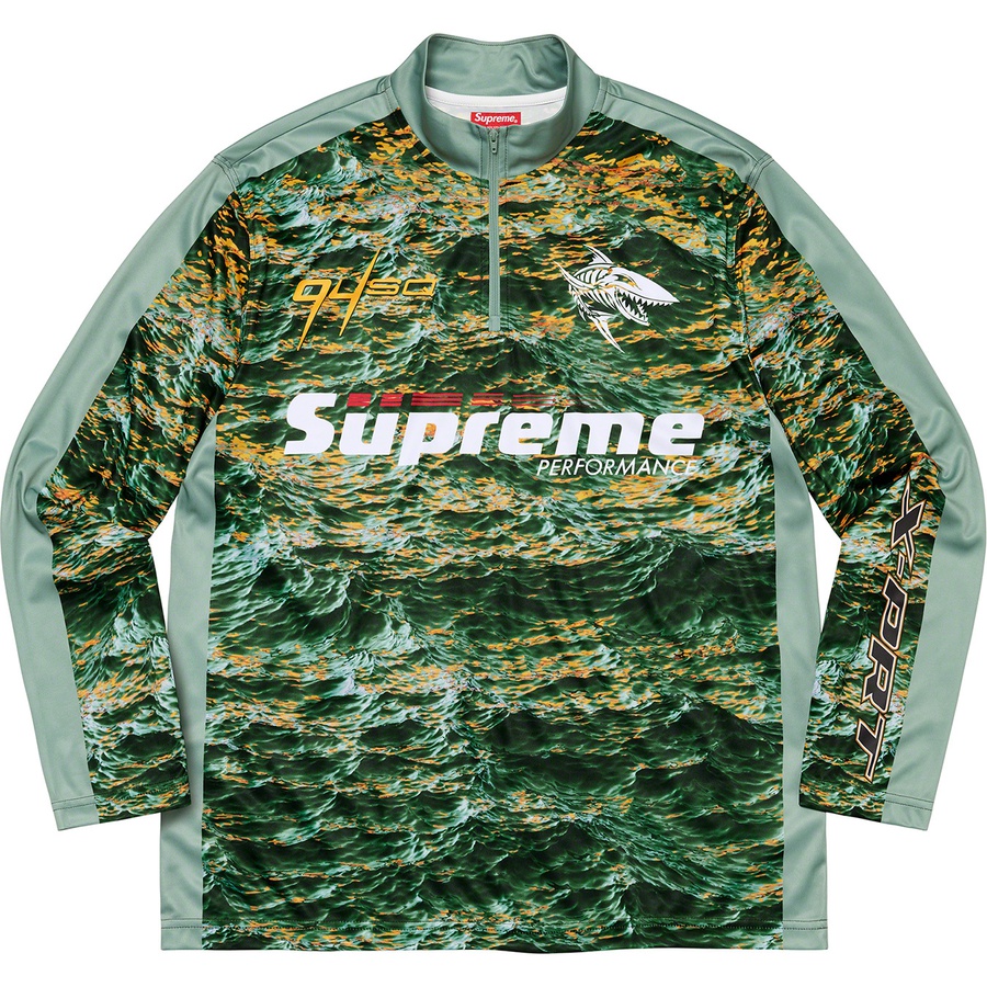 Details on Waves Zip Pullover Light Green from spring summer 2022 (Price is $98)