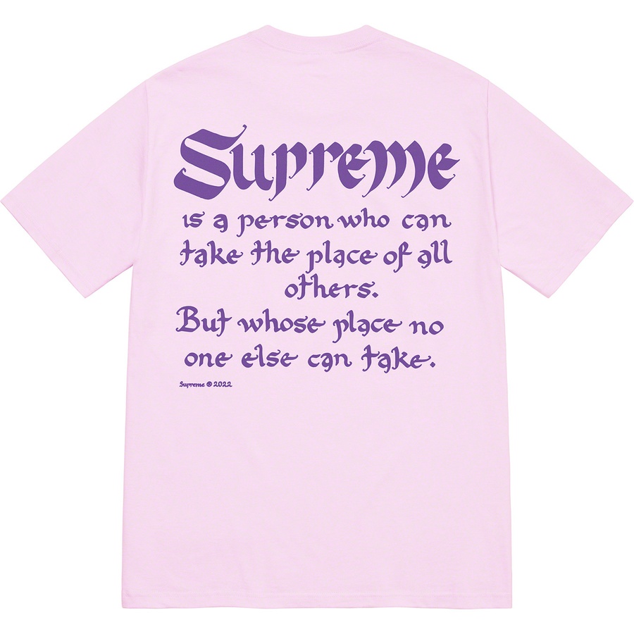 Details on Person Tee Light Purple from spring summer
                                                    2022 (Price is $40)