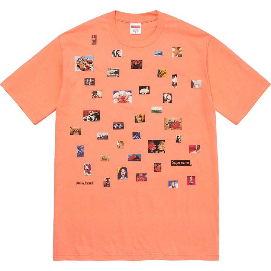 Details on Pretty Fucked Tee Peach from spring summer 2022 (Price is $40)