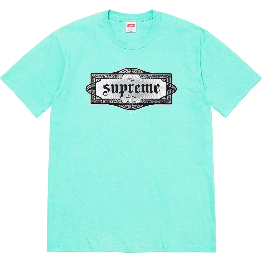 Details on Top Shotta Tee Teal from spring summer
                                                    2022 (Price is $40)