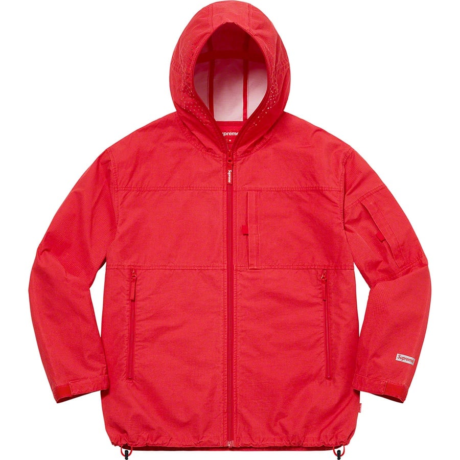 Details on Full Zip Facemask Jacket Red from spring summer 2022 (Price is $198)