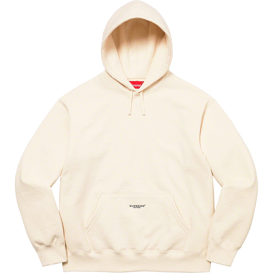 Details on Micro Logo Hooded Sweatshirt Natural from spring summer 2022 (Price is $158)