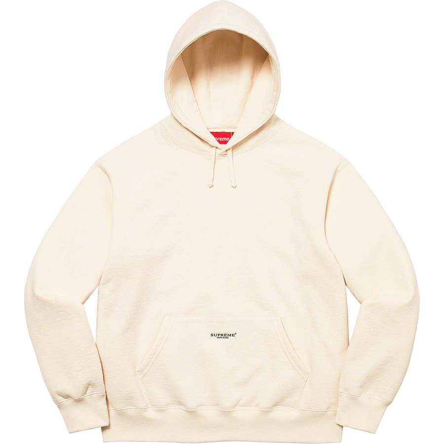 Details on Micro Logo Hooded Sweatshirt Natural from spring summer
                                                    2022 (Price is $158)