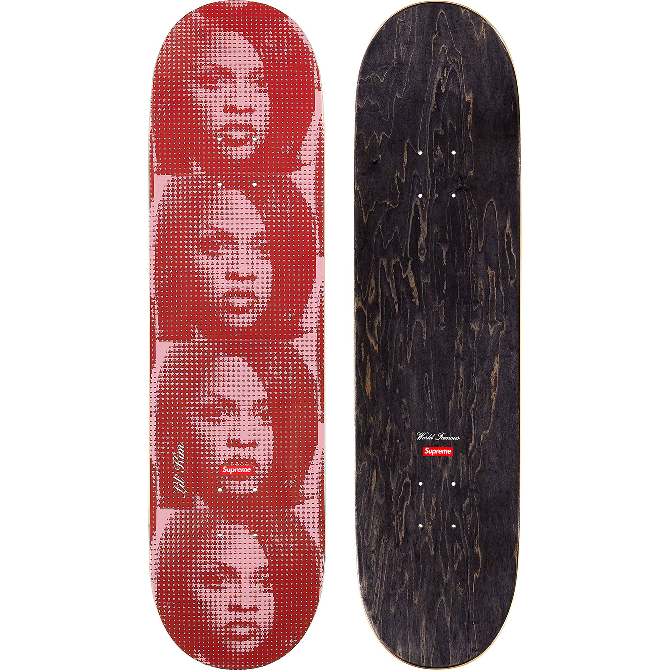 red supreme skateboard