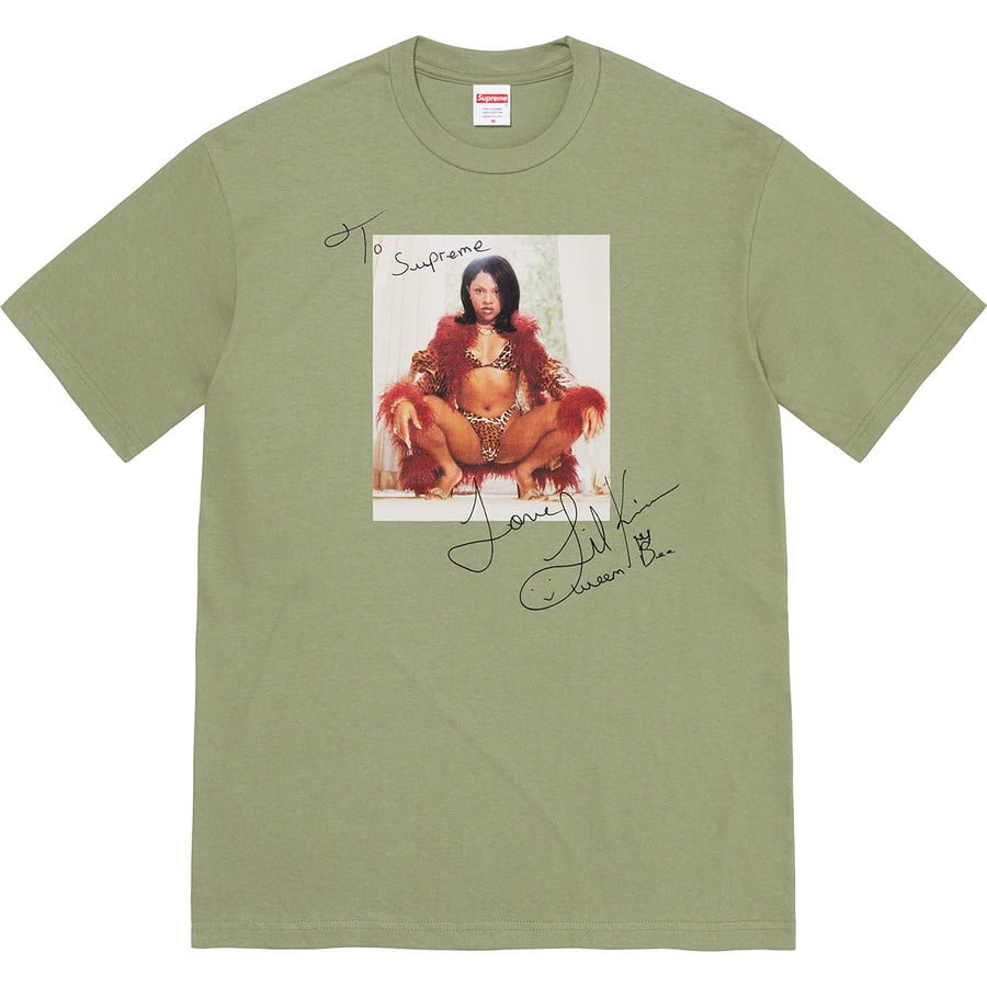 Details on Lil Kim Tee Light Olive from spring summer
                                                    2022 (Price is $48)