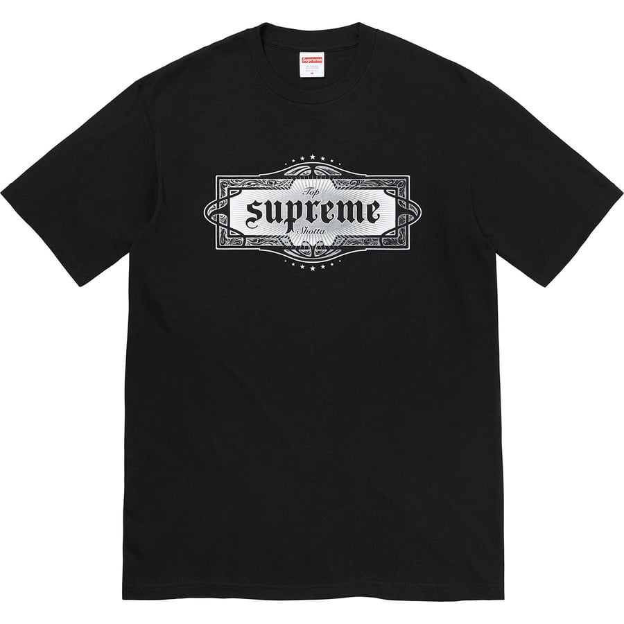 Details on Top Shotta Tee Black from spring summer
                                                    2022 (Price is $40)