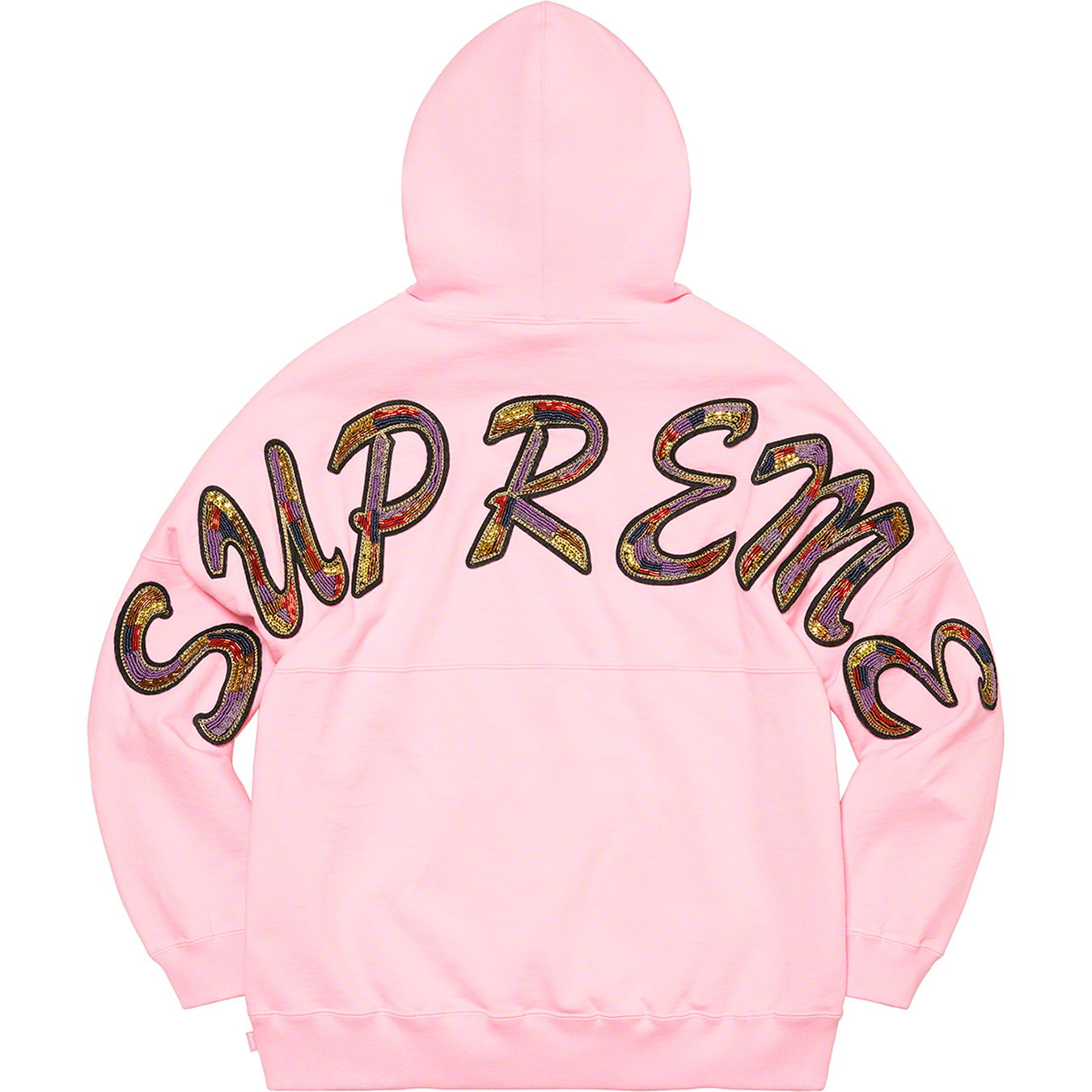 SUPREME BEADED HOODED SWEATSHIRT BLACK SS22 - Multi Check Shirt