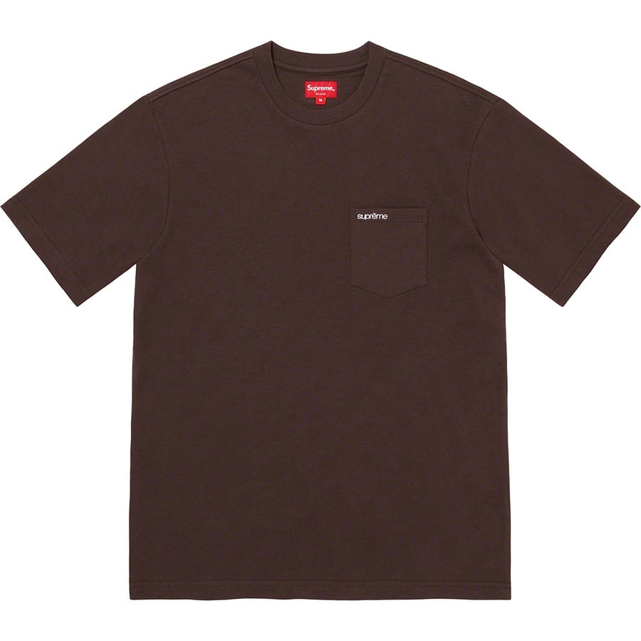 Details on S S Pocket Tee Dark Brown from spring summer 2022 (Price is $60)