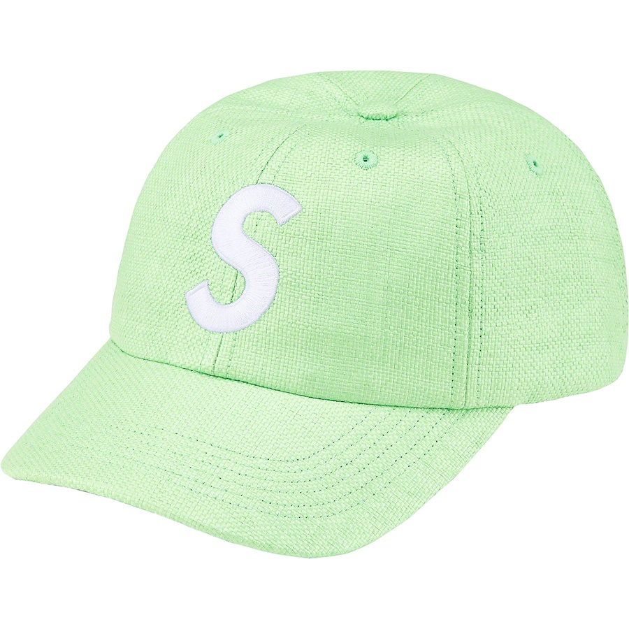 Details on Raffia S Logo 6-Panel Green from spring summer 2022 (Price is $58)