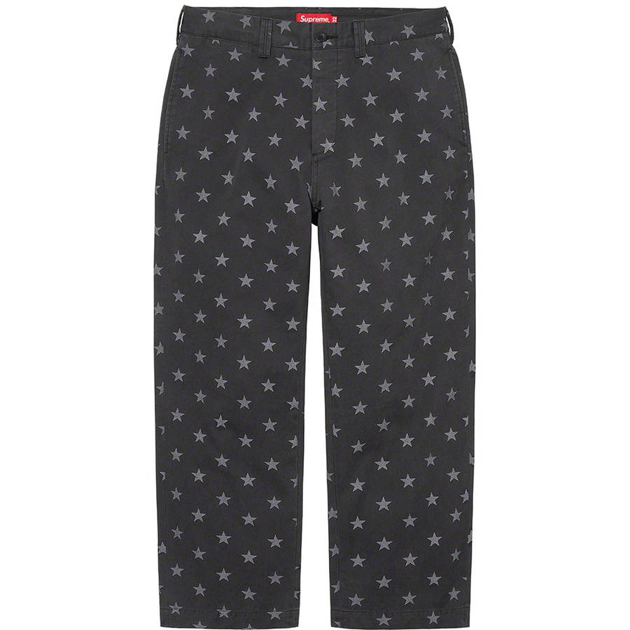 Details on Chino Pant Black Stars from spring summer 2022 (Price is $148)