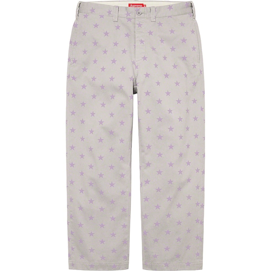 Details on Chino Pant Grey Stars from spring summer
                                                    2022 (Price is $148)