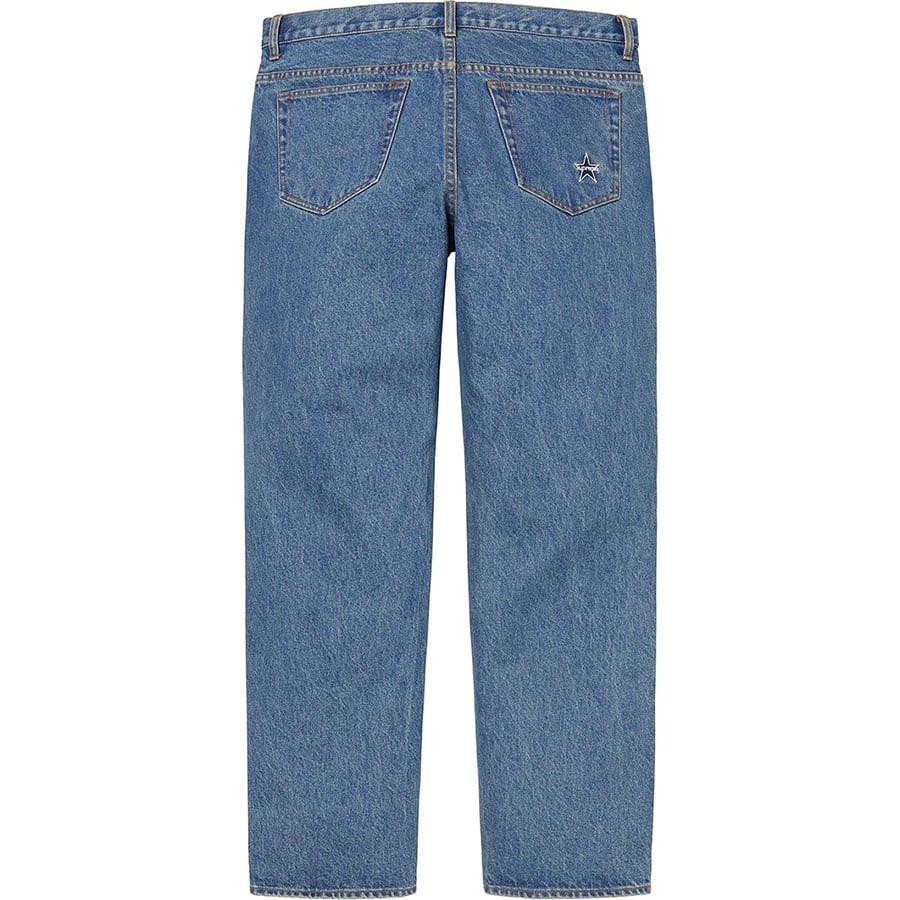 Details on Regular Jean Washed Blue from spring summer
                                                    2022 (Price is $148)