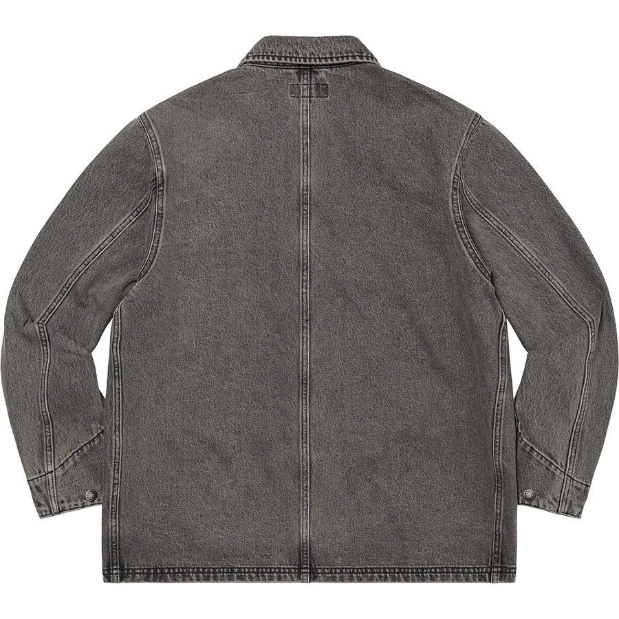 Details on Denim Chore Coat Black from spring summer
                                                    2022 (Price is $178)