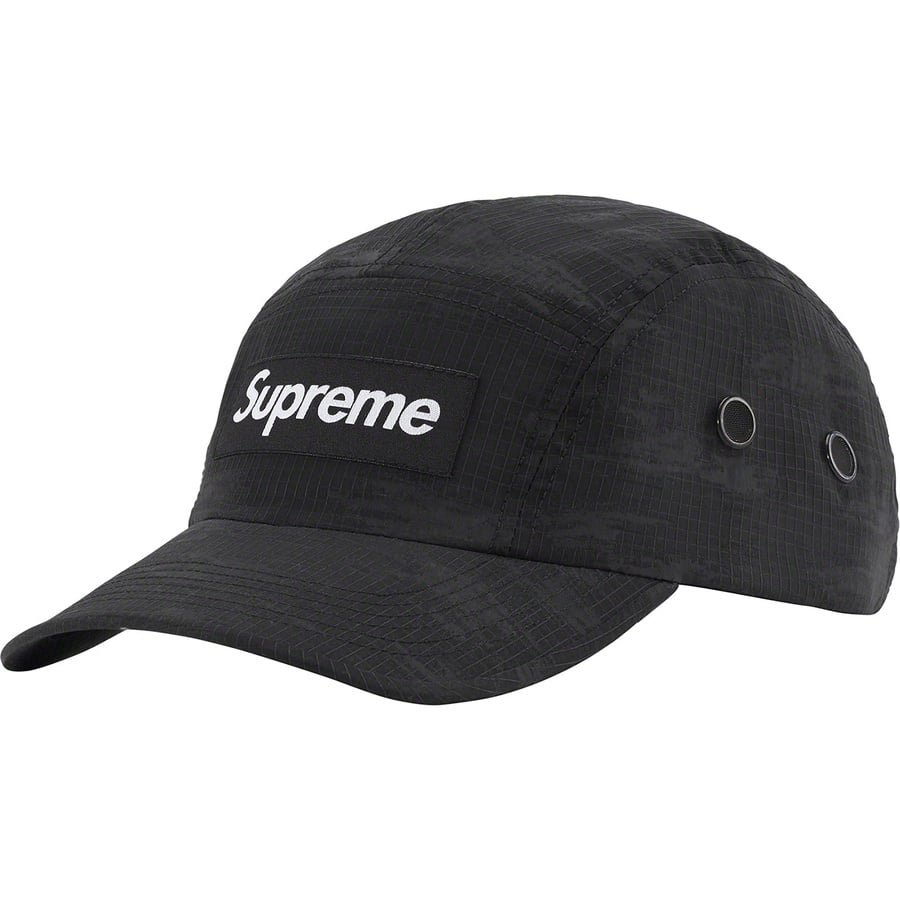 Details on Broken Camo Camp Cap Black from spring summer
                                                    2022 (Price is $48)