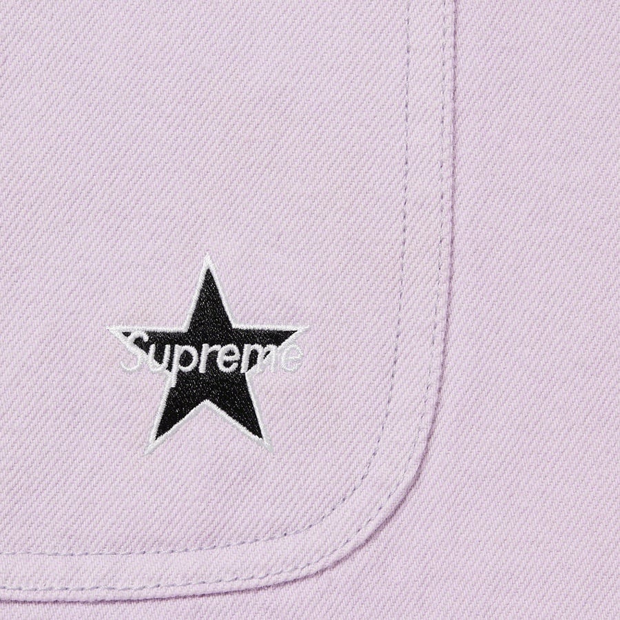 Details on Denim Chore Coat Lavender from spring summer
                                                    2022 (Price is $178)