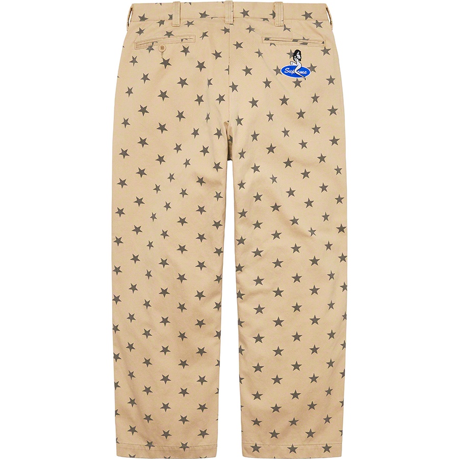 Details on Chino Pant Khaki Stars from spring summer
                                                    2022 (Price is $148)