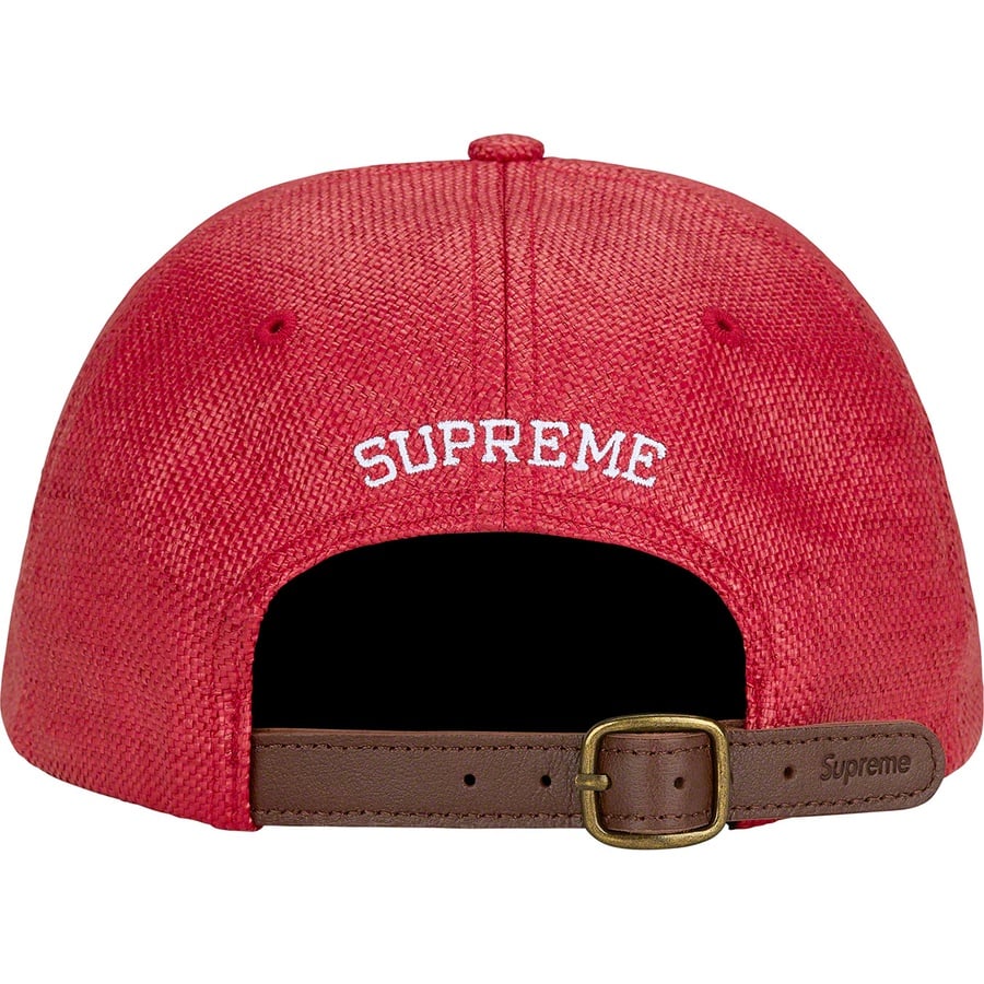 Details on Raffia S Logo 6-Panel Red from spring summer
                                                    2022 (Price is $58)