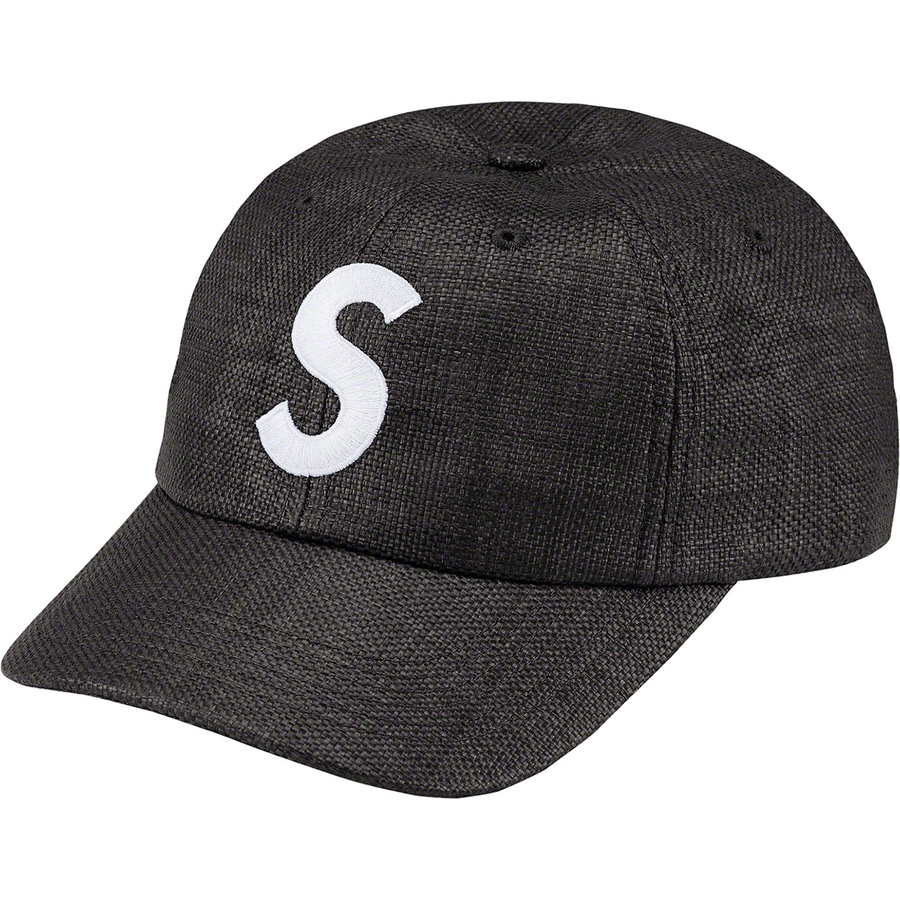 Details on Raffia S Logo 6-Panel Black from spring summer
                                                    2022 (Price is $58)