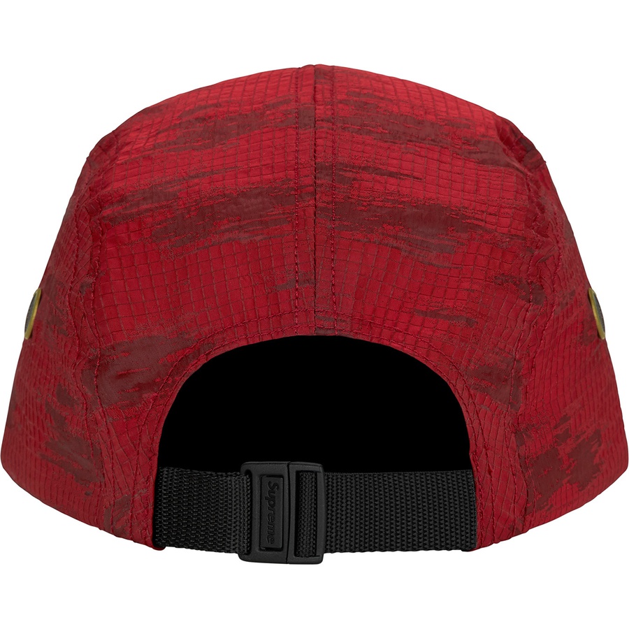 Details on Broken Camo Camp Cap Red from spring summer
                                                    2022 (Price is $48)