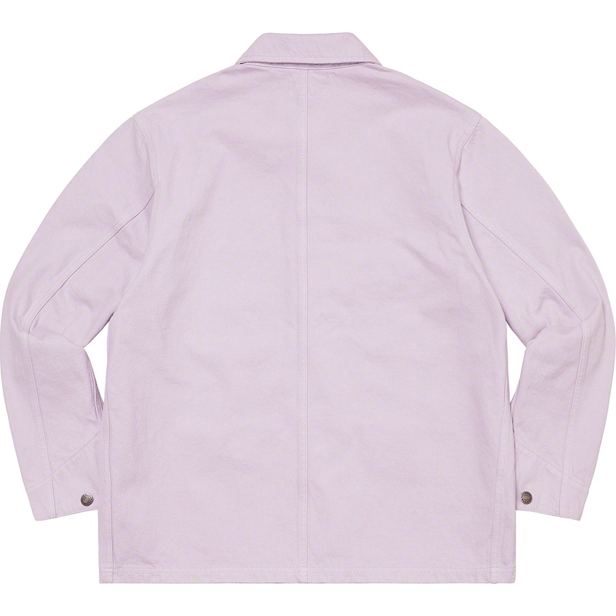 Details on Denim Chore Coat Lavender from spring summer
                                                    2022 (Price is $178)