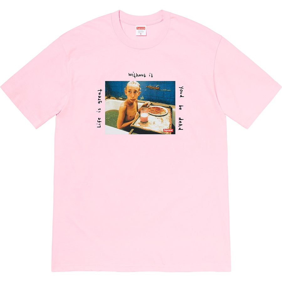 Details on Gummo Bathtub Tee Light Pink from spring summer 2022 (Price is $44)