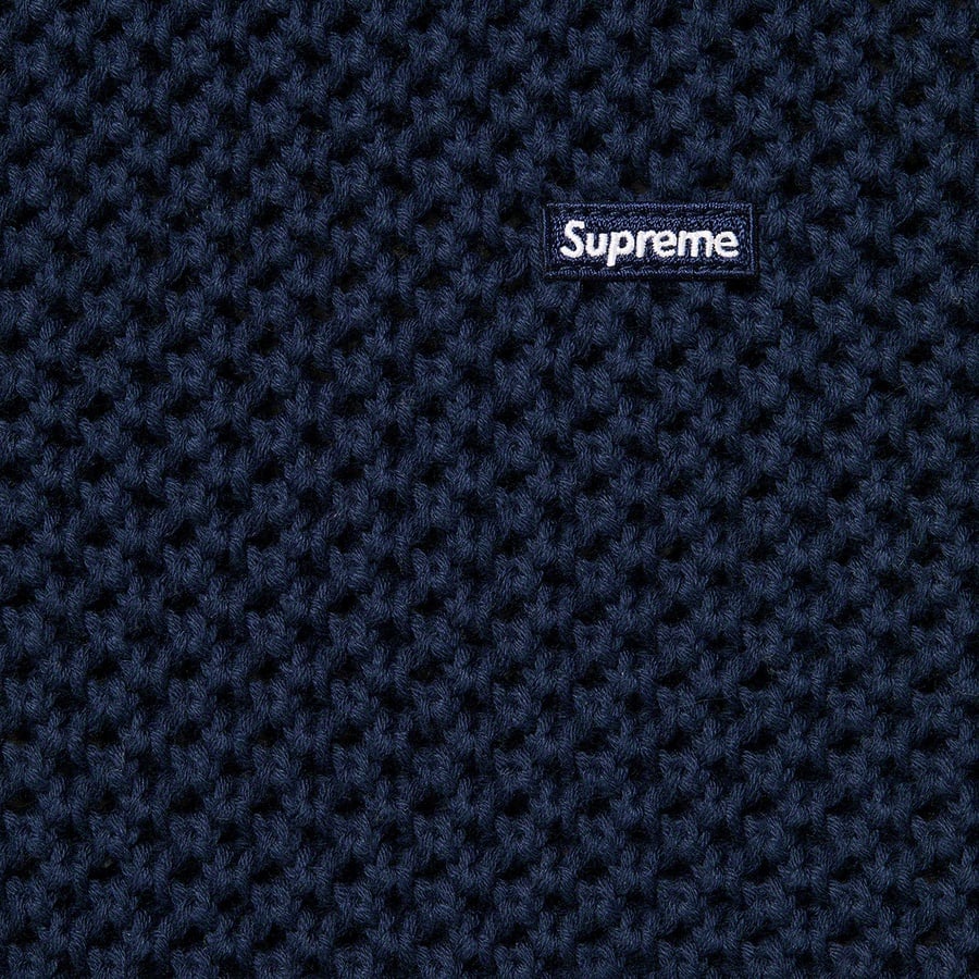 supreme open knit small box sweater