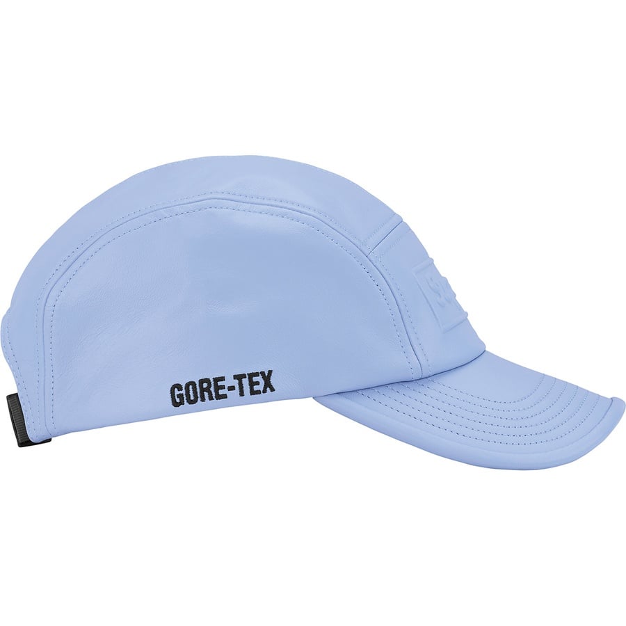 Details on GORE-TEX Leather Camp Cap Grey from spring summer
                                                    2022 (Price is $78)