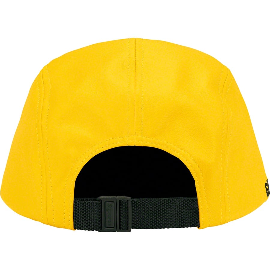 Details on GORE-TEX Leather Camp Cap Yellow from spring summer
                                                    2022 (Price is $78)