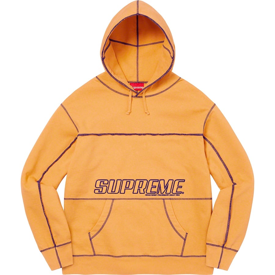 Details on Coverstitch Hooded Sweatshirt Dusty Gold from spring summer
                                                    2022 (Price is $158)