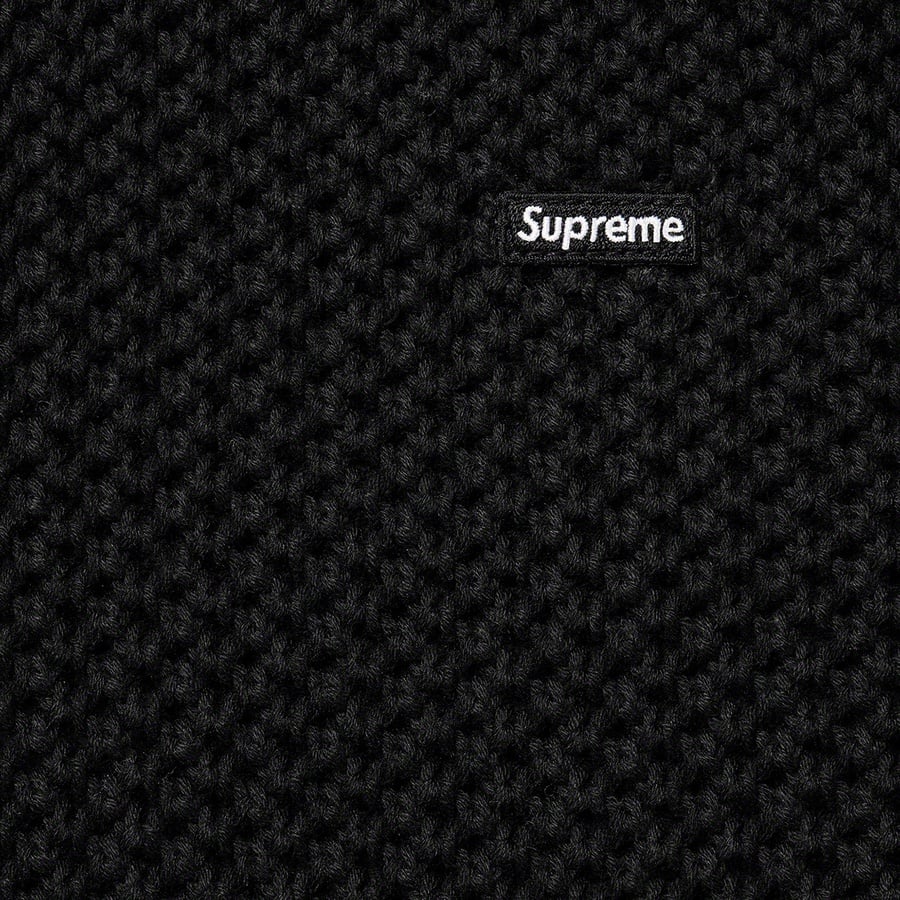 Details on Open Knit Small Box Sweater Black from spring summer
                                                    2022 (Price is $138)