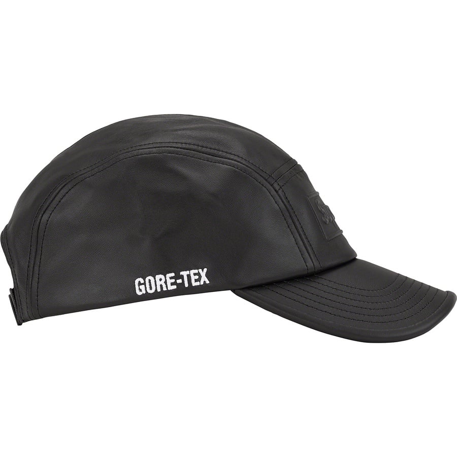 Details on GORE-TEX Leather Camp Cap Black from spring summer
                                                    2022 (Price is $78)