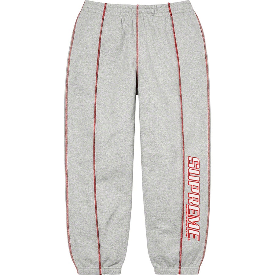 Details on Coverstitch Sweatpant Heather Grey from spring summer
                                                    2022 (Price is $148)