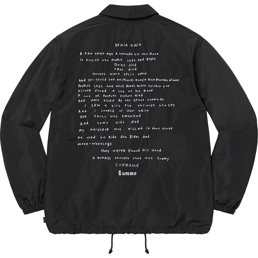 Details on Gummo Coaches Jacket Black from spring summer
                                                    2022 (Price is $158)