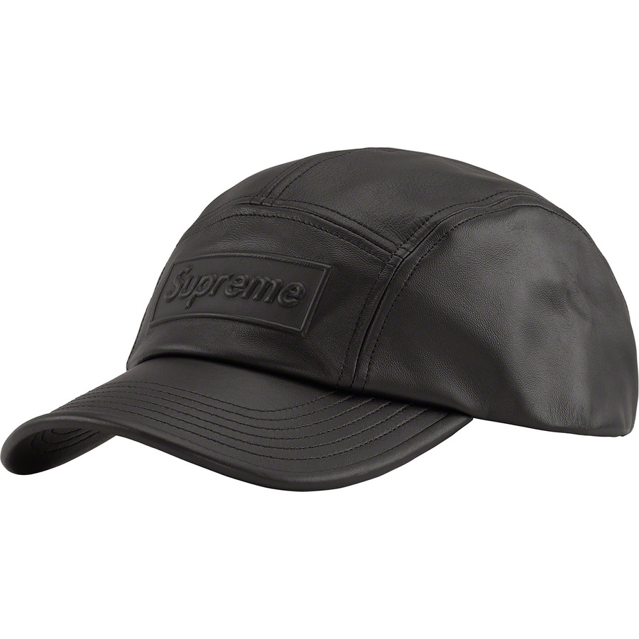 Details on GORE-TEX Leather Camp Cap Black from spring summer
                                                    2022 (Price is $78)