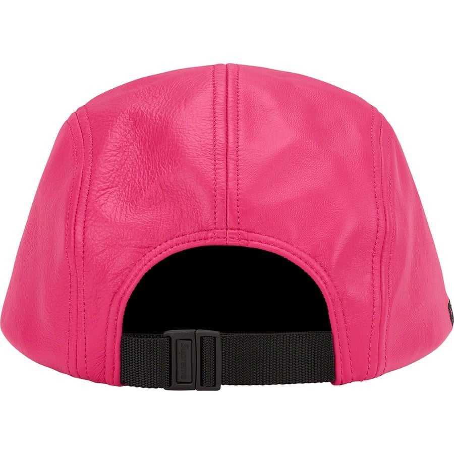 Details on GORE-TEX Leather Camp Cap Pink from spring summer
                                                    2022 (Price is $78)