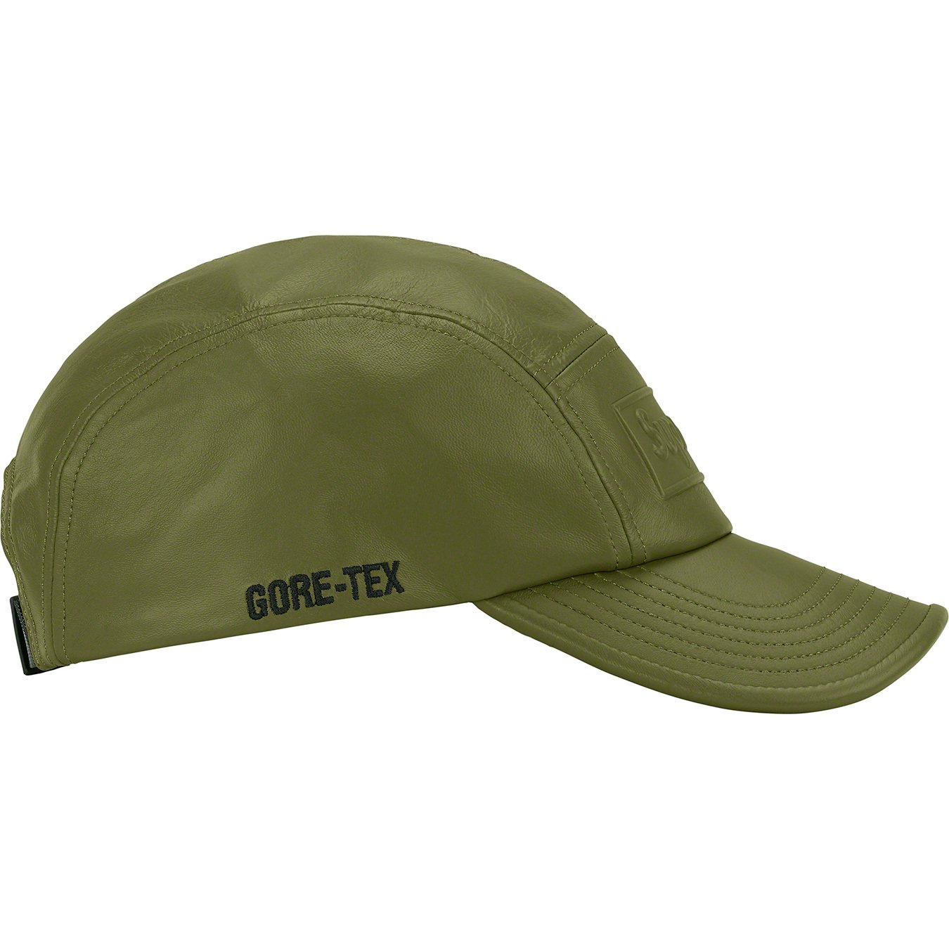 Supreme Green GORE-TEX Leather Camp Cap