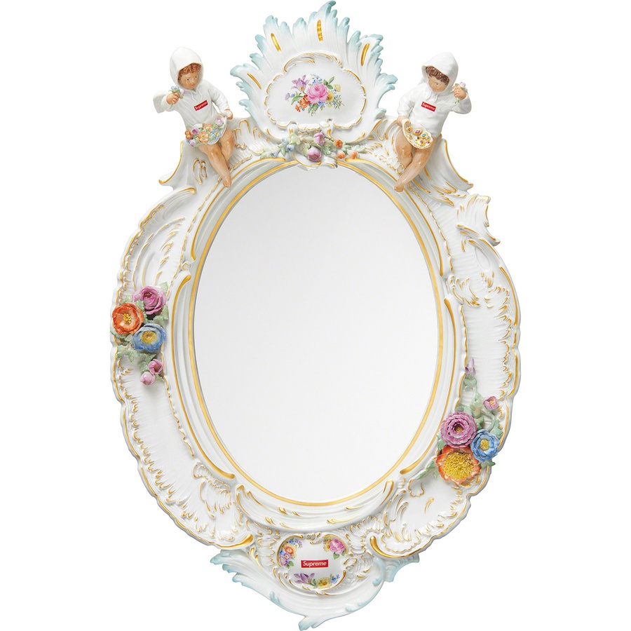 Details on Supreme Meissen Hand-Painted Porcelain Mirror Multicolor from spring summer
                                                    2022 (Price is $16000)