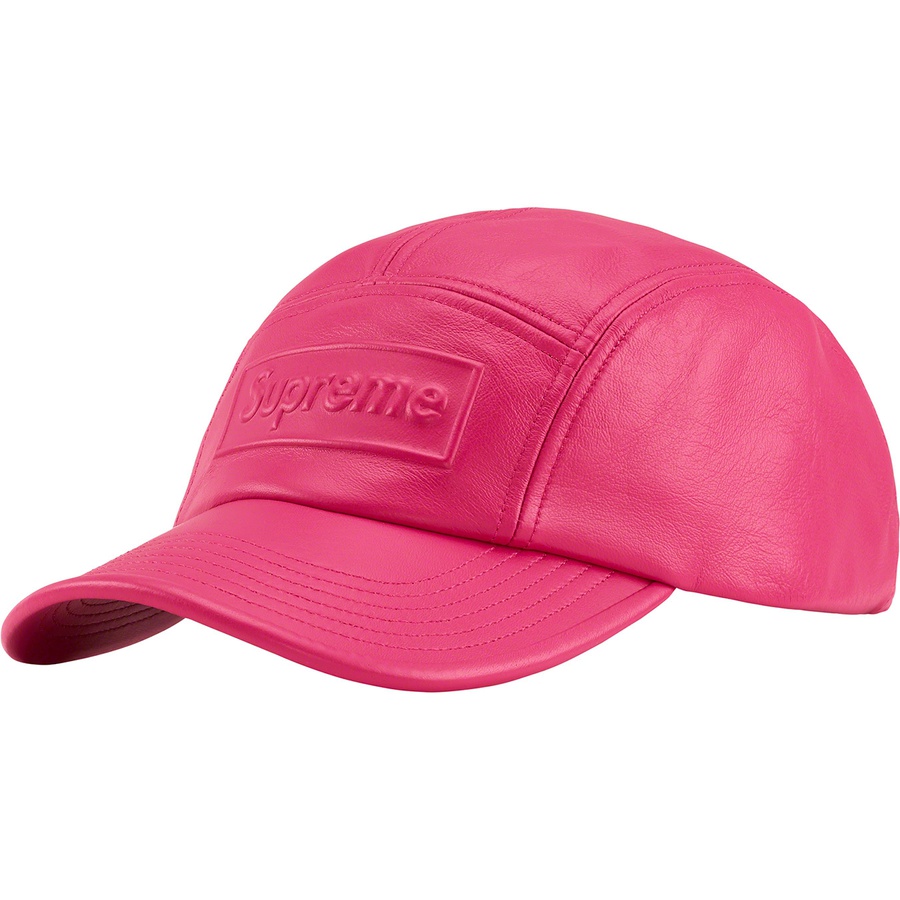 Details on GORE-TEX Leather Camp Cap Pink from spring summer
                                                    2022 (Price is $78)