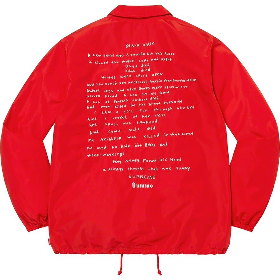 Details on Gummo Coaches Jacket Red from spring summer
                                                    2022 (Price is $158)