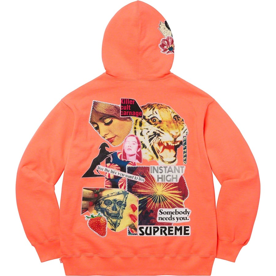 Details on Instant High Patches Hooded Sweatshirt Apricot from spring summer
                                                    2022 (Price is $168)
